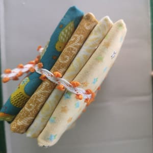 Paquete de telas en  amarillos y azules