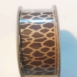 Cinta decorativa  de leopardo en marrones