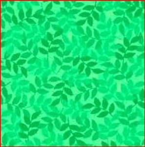 Hojas  verdes pequeñas. Quilting treasures