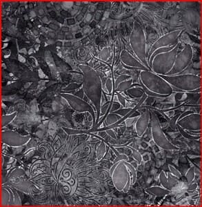 Flores en grises y negras.Quilting treasures