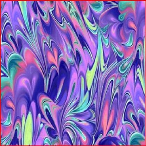 Tela multicolor en morados de  Quilting treasures(Queda 19x1.10)#