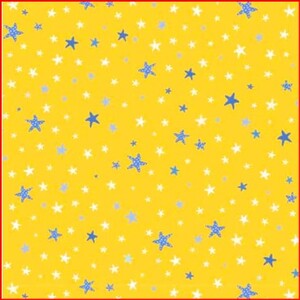 Amarillo con estrellitas.Quilting treasures