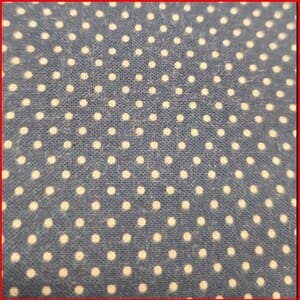 Tela de lunares blancos sobre azul