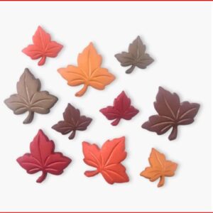 Botones de hojas otoñales