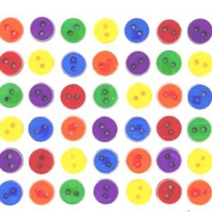 Botones pequeños de colores en amarillos naranjas.Dress it up-