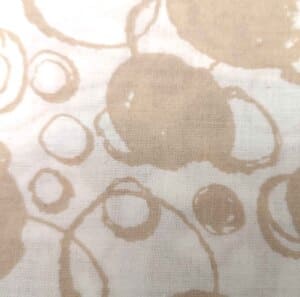 Fat quarter beige con círculos
