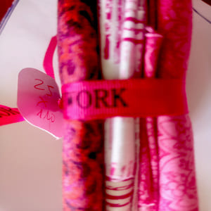 Paquete de telas en rosa y fucsia