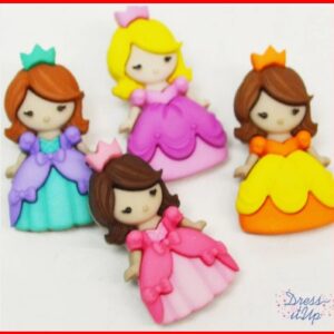 Botones de princesas dress it up-