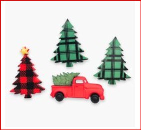 Botones navideños arboles de navidad........