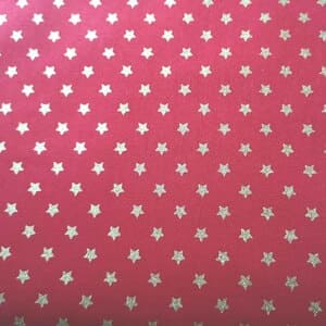 Estrellas doradas sobre rojo