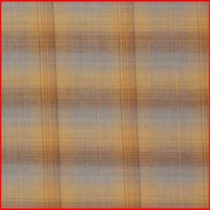 Tela  japonesa con cuadros en azul, ocre y marrón.Diamond textiles