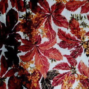 Tela con hojas de otoño  sobre fondo claro de Quilting treasures