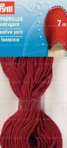 Hilo para coser alpargatas rojo de Prym