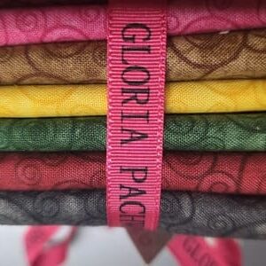 Paquete de 6 telas marmoleadas de espirales de quilting treasures