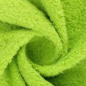 Tela de rizo o felpa de color verde (Queda 69 x 1.50 )