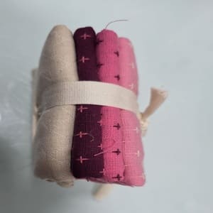 Restos de telas japonesas en rosas variados y claro