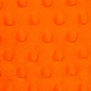 Minky naranja con garbanzos o coralina