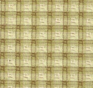Tela  japonesa de cuadritos verdes y beige.Diamond textiles.