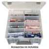 Caja de accesorios para hilos y otros materiales