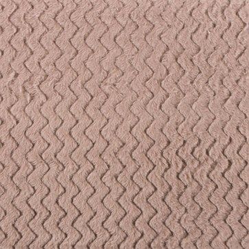 Tela de pelo en zig-zag color visón para hacer mantitas reversibles