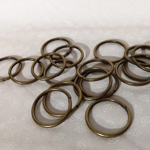 2 Hebillas regulables oro viejo 25mm