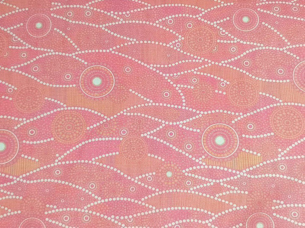 Motivos aborígenes sobre rosa(1.50)