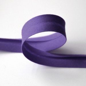 Cinta de bies morado de 30 mm