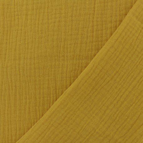 Gasa doble de color mostaza