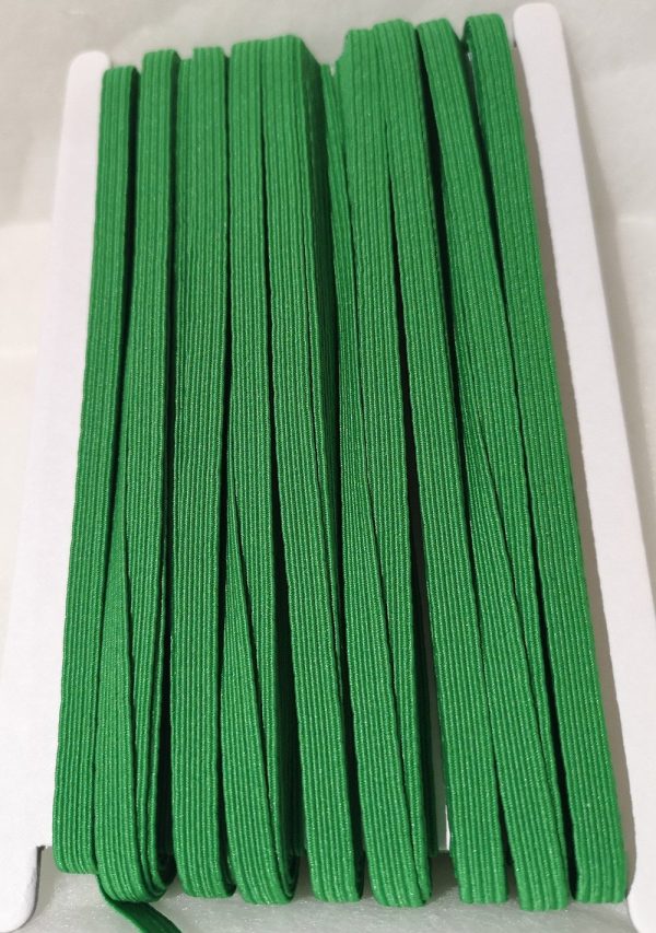 Goma elástica verde pistacho de 6mm