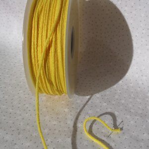 Cordón tubular elástico blanco para mascarillas