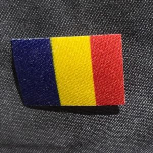 Bandera de Rumania autoadhesiva (2x3 cm)