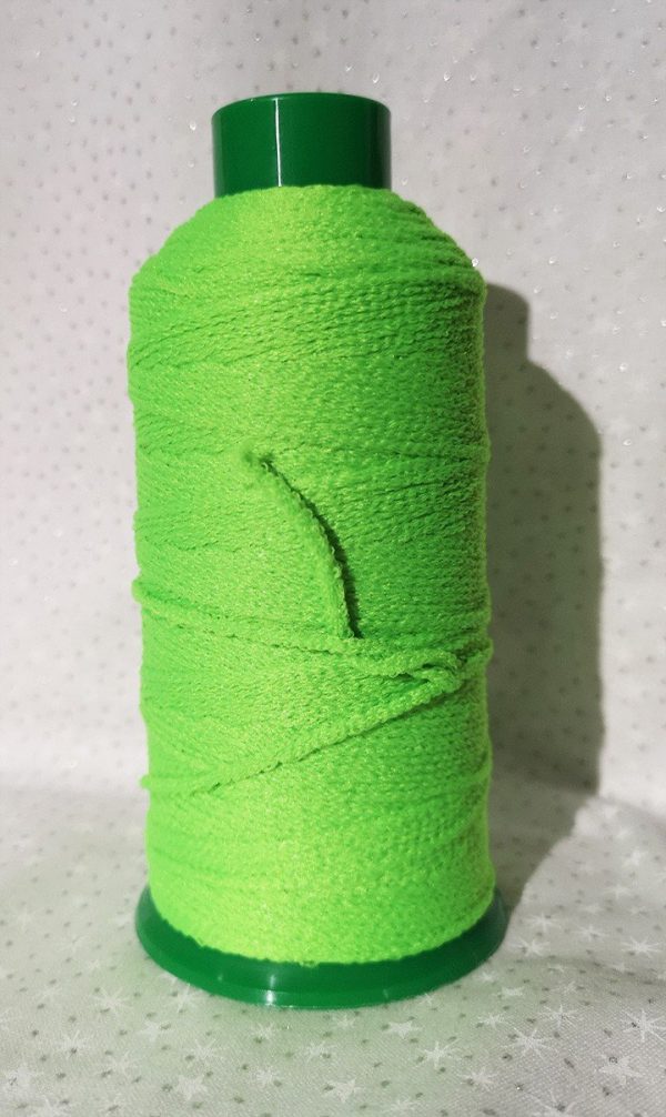 Cordón tubular elástico verde pistacho para mascarillas