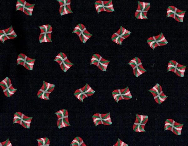 Tela negra con banderas de Asturias