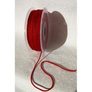 Rollo de cordón tubular elástico negro para mascarillas