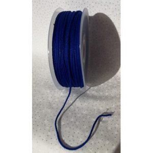 Rollo de cordón tubular elástico negro para mascarillas
