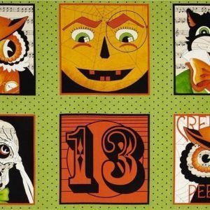 Panel de calabaza y bruja