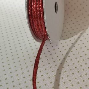 Rollo de cordón plata metalizado de 2mm