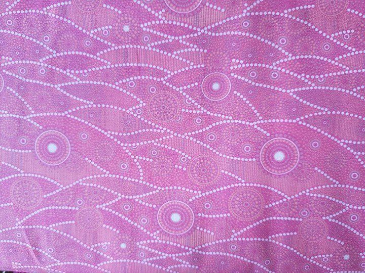 Motivos aborígenes sobre rosa(1.50)