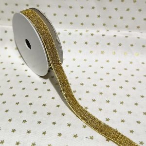 Rollo de cinta plateada con brillantina de 10mm