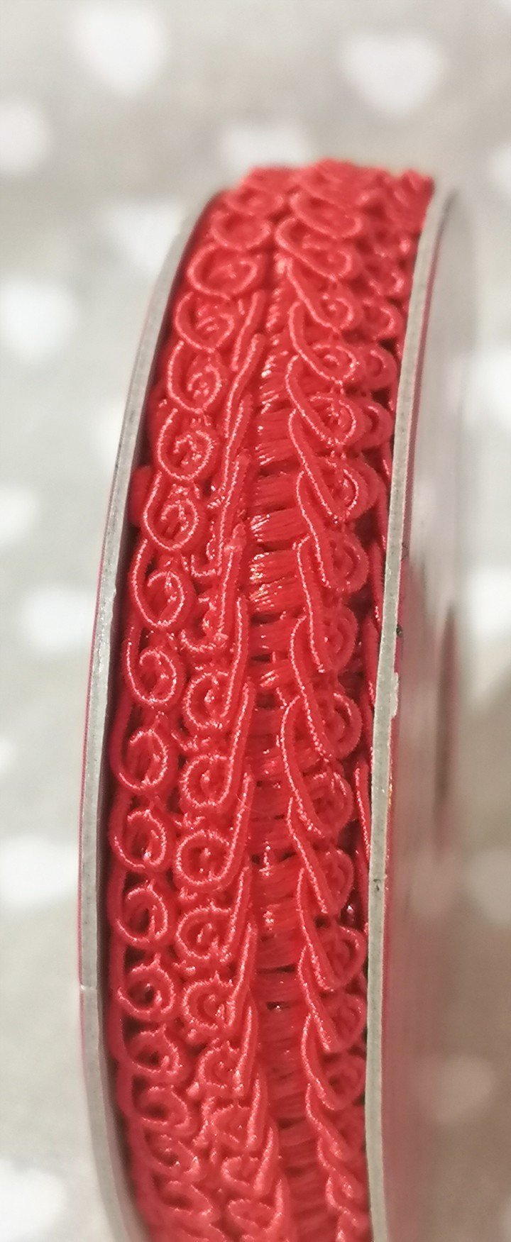 Rollo de cordón de dos cabos en rojo de 2m.