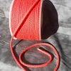 Cordón de de mochila color rojo de algodón 5 mm