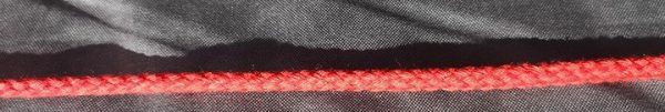 Cordón de de mochila color rojo de algodón 5 mm
