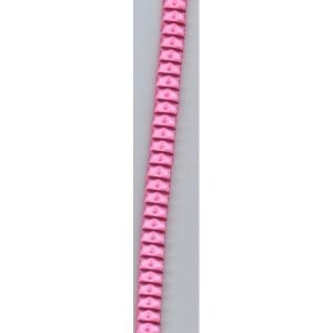 Volante plisado en rosa medio de coser en el centro de 1 cm