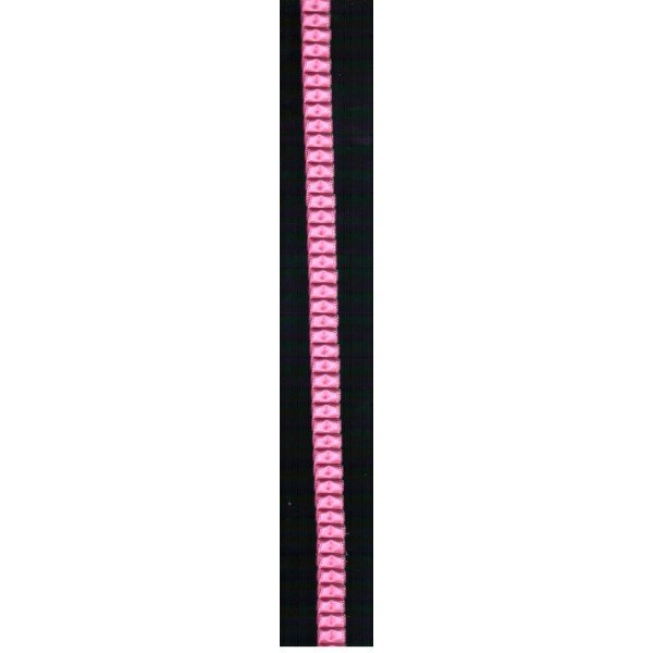 Volante plisado en rosa claro de coser en el centro de 1 cm