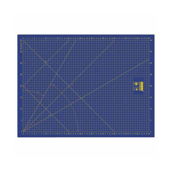 Base de corte de ideas azul de 60x45cm