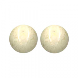 Bolas intercambiables en blanco marmoleado