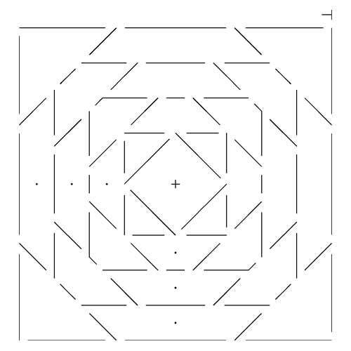 Plantilla de piña-log-cabin 30x30