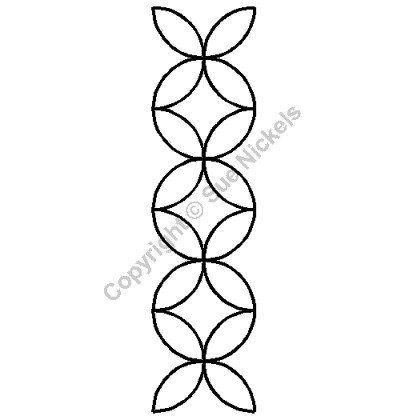 Plantilla de acolchado con borde pumpkin