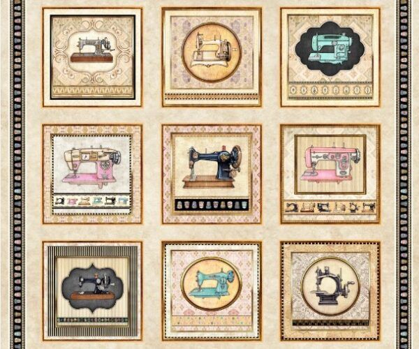 Panel de  6 cuadros de costura de Quilting treasures