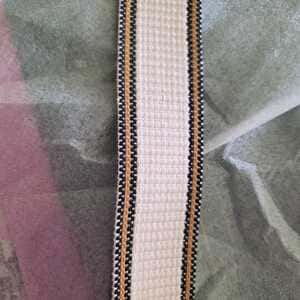 Cinta  de para bolso o mochila en crudo con borde 30 mm